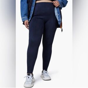 Spanx Faux Suede Leggings in Navy NWT